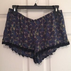 Blue paisley Show Me Your Mumu Bri lacy shorts